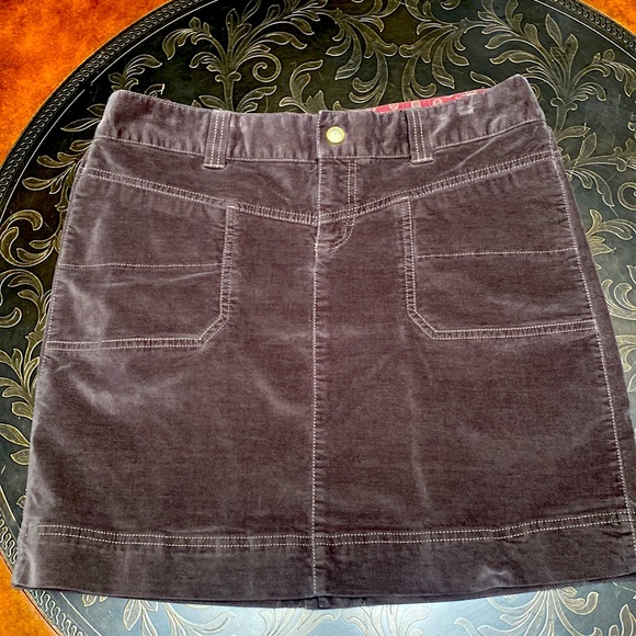 Athleta Dresses & Skirts - COPY - Athleta Velour Corduroy Gray Taupe Brown Mini Skirt Active Athletic Size…